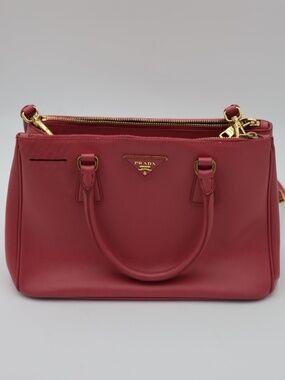 Prada Galleria Saffiano Leather Bag Fuoco Large